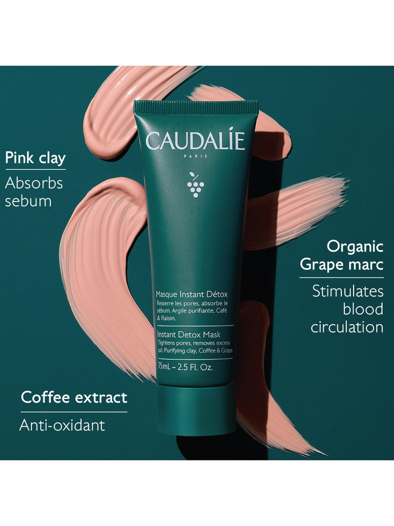 Caudalie pore minimizing clay detox mask 75ml - British product