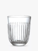 John Lewis Embossed Glass Tumbler Set, 6 Pieces, 290ml Capacity, Clear- Buy online at McGrocer