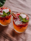 La Rochère clear glass tumblers with embossed lines, set of six, 290ml capacity, UK version