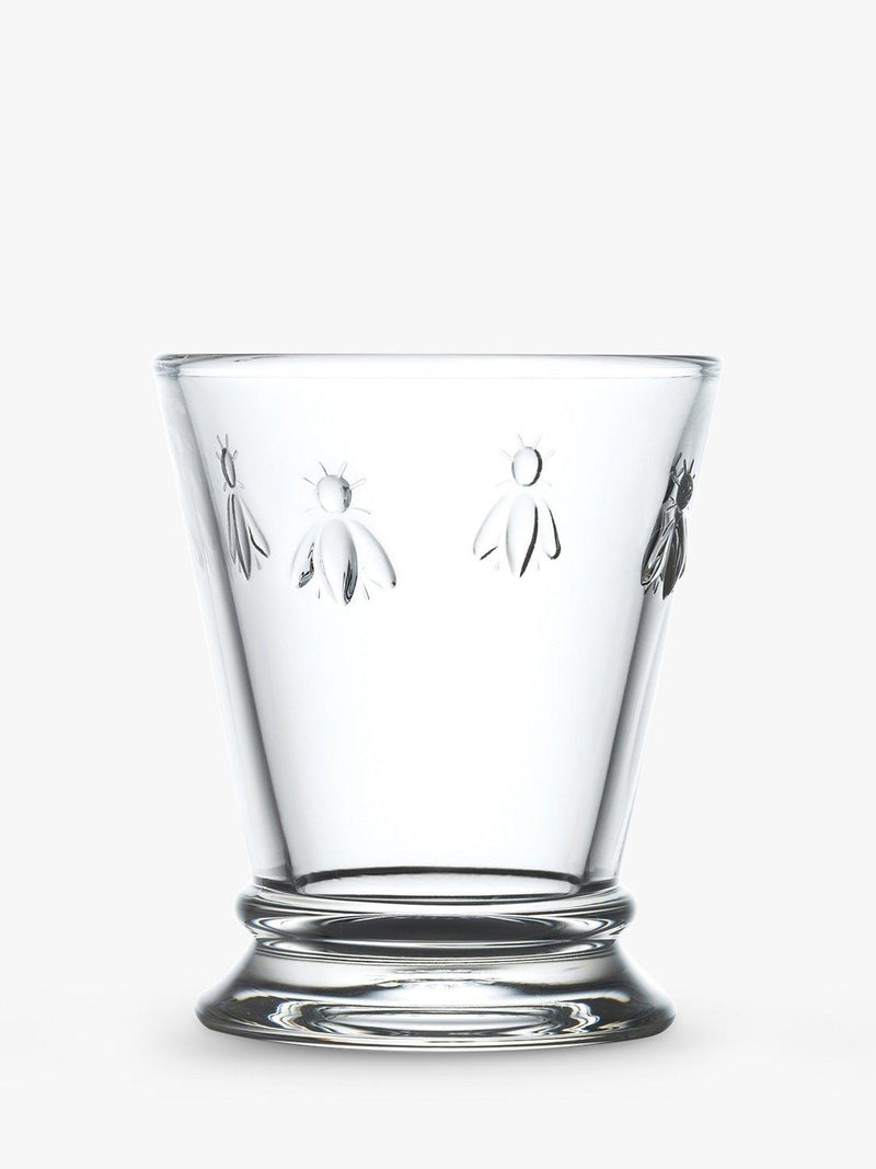 La Rochère bee design mini glass tumblers, set of 6, 190ml, UK version
