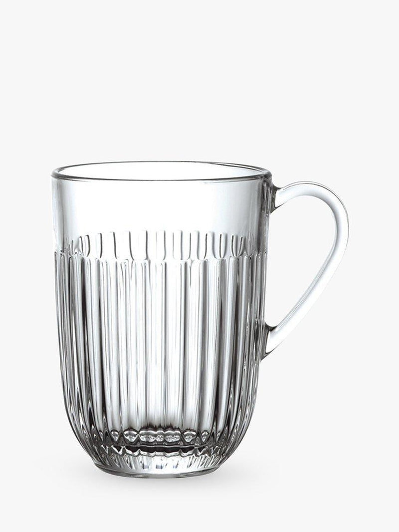 La Rochère Glass Mug Clear 400ml Set of 6, UK version