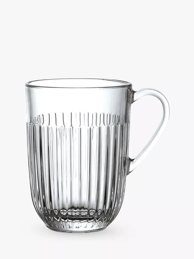 John Lewis La Rochère Ouessant Glass Mug Set of 6 Clear 400ml- Buy online at McGrocer