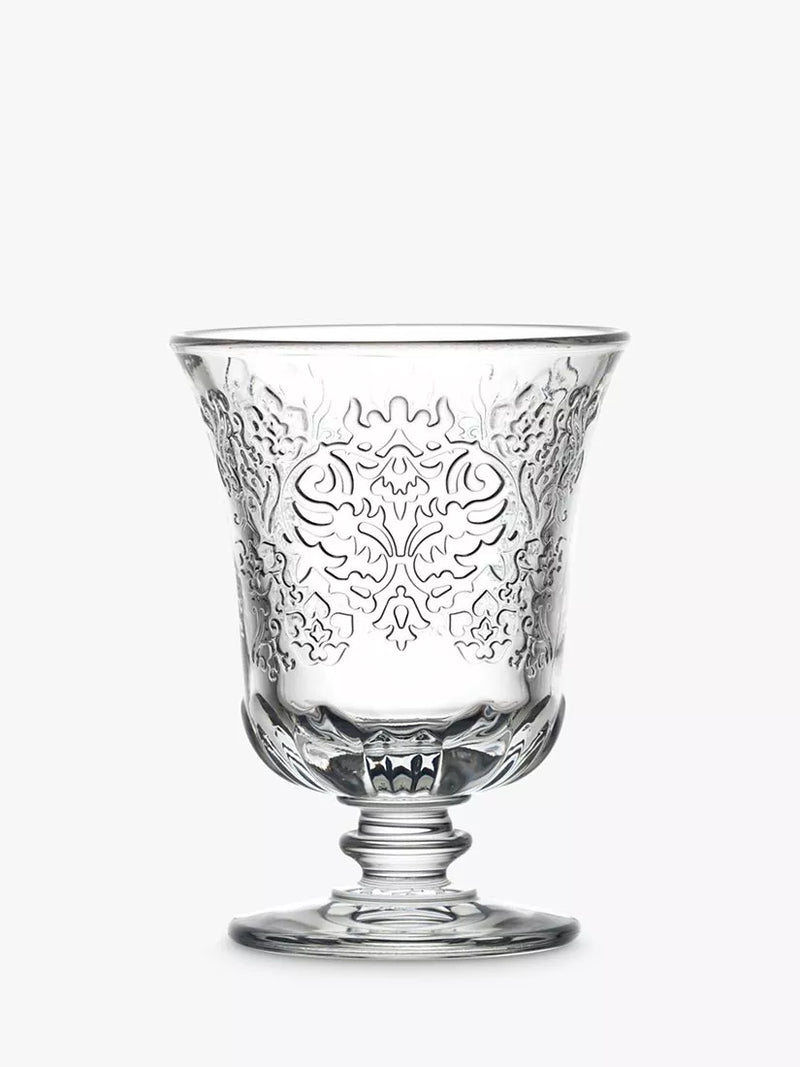 Set of six La Rochère Amboise 290ml clear glass wine goblets, UK version