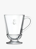 La Rochère bee glass coffee mug set of 6, 280ml, UK version