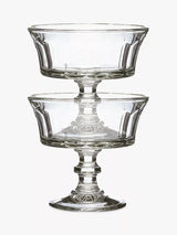 John Lewis Faceted Coupe Cocktail Glasses, Set of 6, 220ml, Clear- Buy online at McGrocer