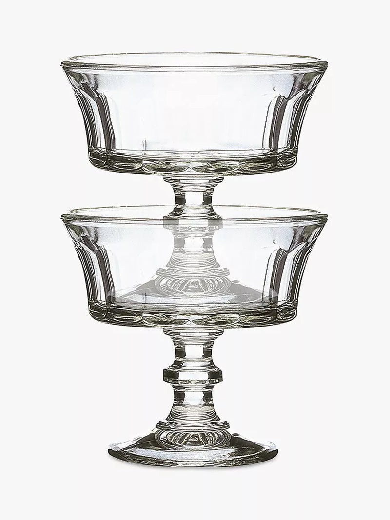 La Rochère clear coupe cocktail glasses, set of 6, 220ml, UK version