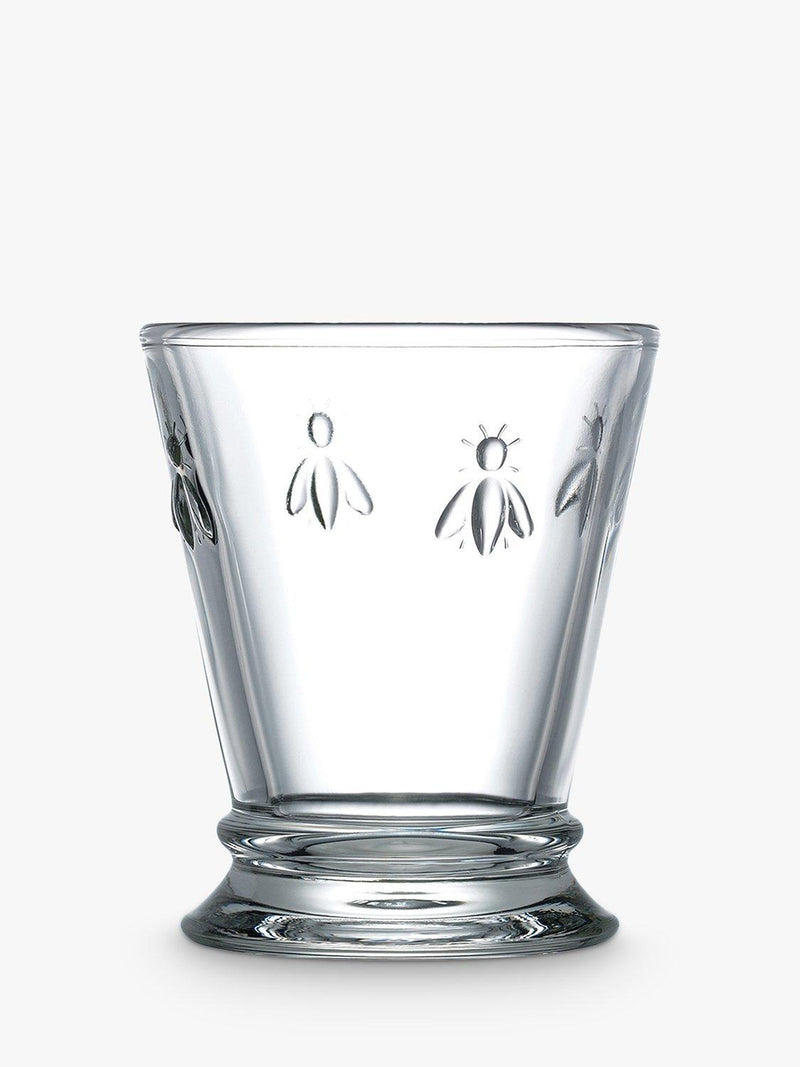 La Rochère bee motif clear shot glass set of 6, UK version
