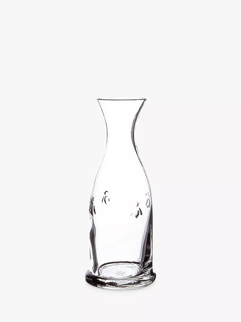 La Rochère clear bee glass water carafe 1L, UK version