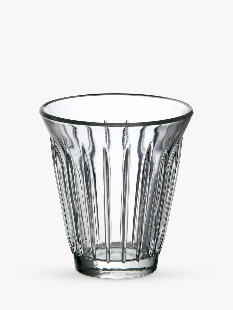 La Rochère Zinc coffee glass tumbler set, 190ml clear, UK version