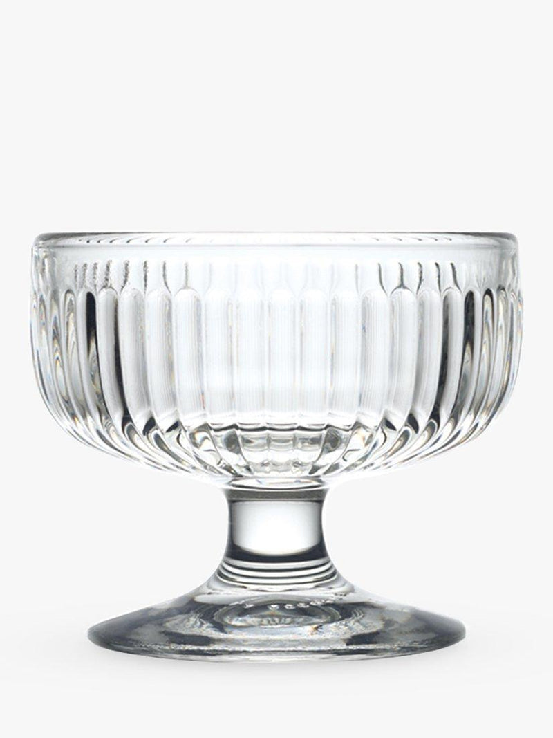 La Rochère Tahiti clear glass sundae dessert bowls set of 6, 10cm, UK version
