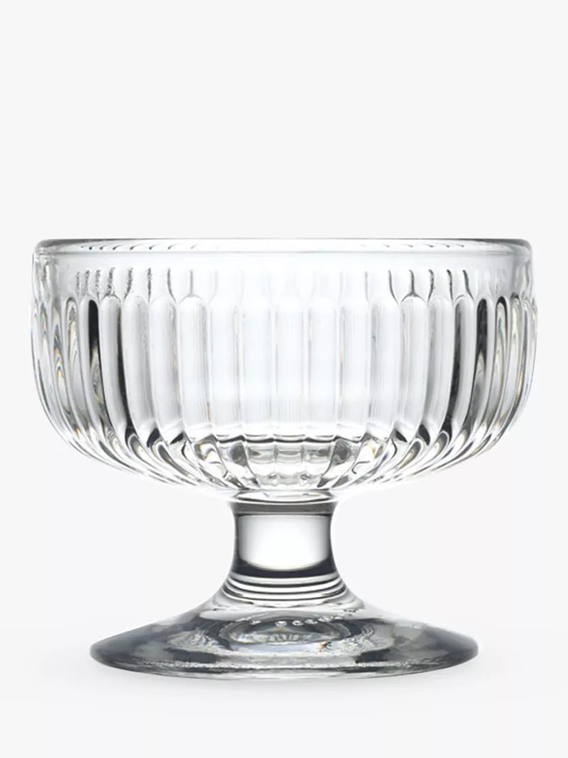 La Rochère Tahiti clear glass sundae dessert bowls set of 6, 10cm, UK version