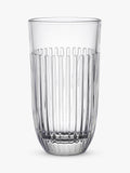La Rochère clear highball glass set of 6 with embossed lines, 450ml, UK version