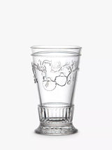 John Lewis Versailles Style Highball Glass Set of 6, 330ml, Clear with Scallop and Flower Decor- Buy online at McGrocer