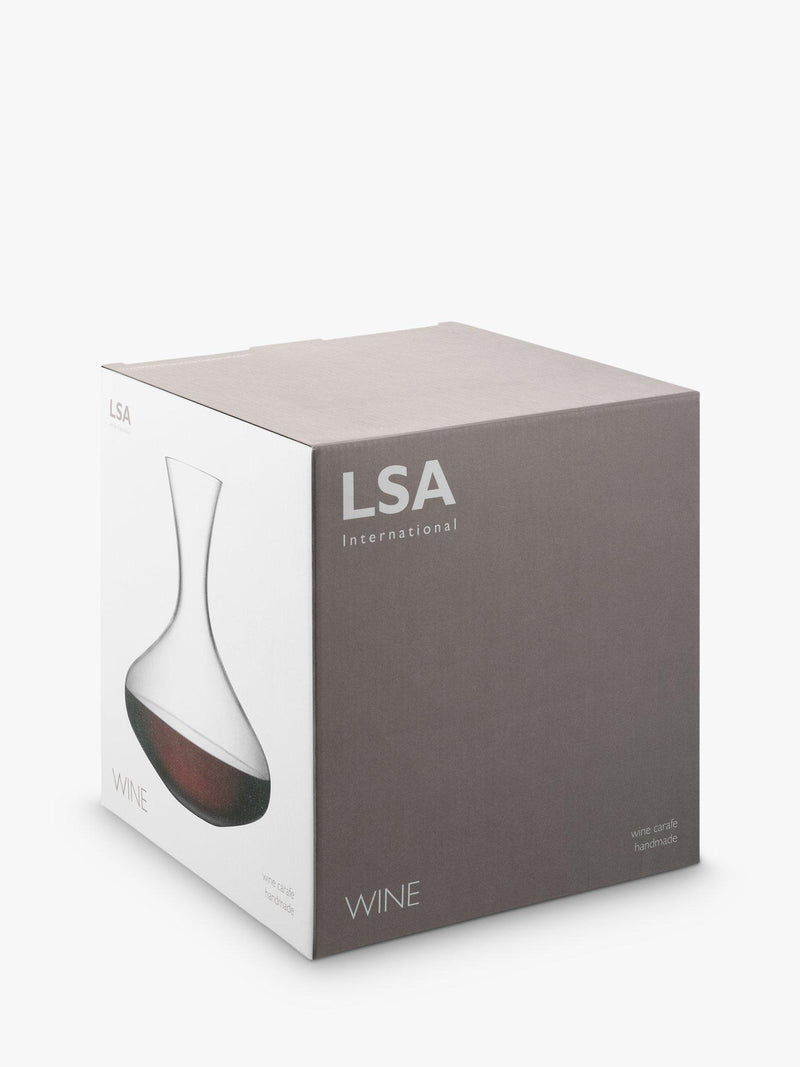 LSA International glass wine carafe clear 1.5L, imported from the UK