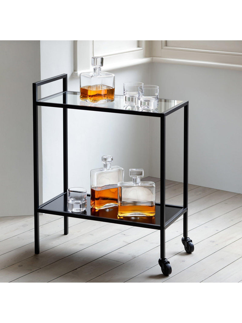 LSA International Cask Whisky rectangular decanter 1L, imported from the UK