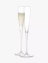 John Lewis LSA International Wine Grand Champagne Flutes, 100ml, Set of 2, Clear- Buy online at McGrocer