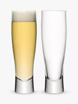 John Lewis LSA International Bar Beer Glass Set of 2, 550ml, Clear- Buy online at McGrocer