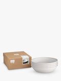 Denby stoneware pasta bowl set of 4, 22cm, Natural - British product