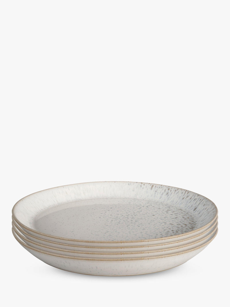 Stoneware Medium Plate Set of 4, 21.5cm, Dishwasher and Oven Safe