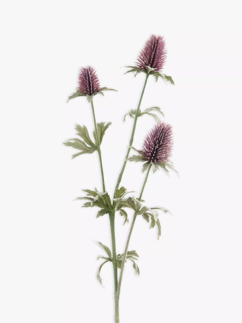 Floralsilk artificial thistle spray - British product