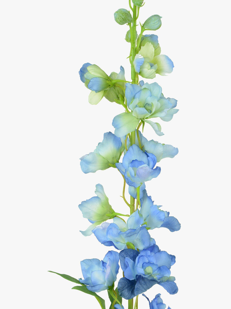 Floralsilk artificial delphinium spray blue - British product