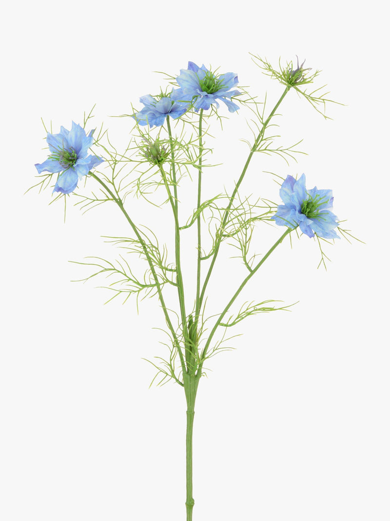 Floralsilk artificial Nigella Love Mist flower stem - British product