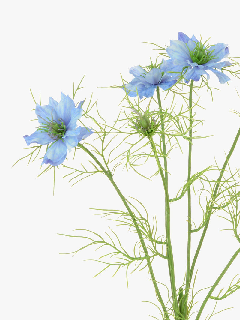 Floralsilk artificial Nigella Love Mist flower stem - British product