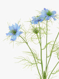Floralsilk artificial Nigella Love Mist flower stem - British product