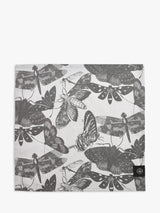 John Lewis Royal Botanic Gardens, Kew Butterfly Cotton Napkins, Set of 4, Black/White- Buy online at McGrocer