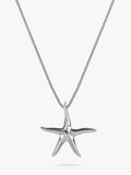 Nina B starfish pendant necklace silver, UK version