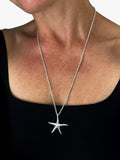 Nina B starfish pendant necklace silver, UK version