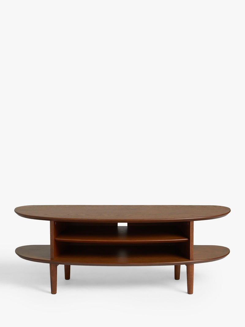 John Lewis Wing TV Stand solid oak MDF (British brand)