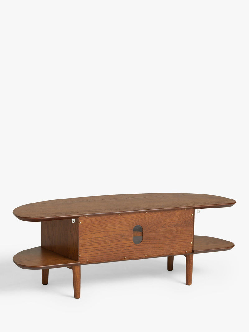John Lewis Wing TV Stand solid oak MDF (British brand)