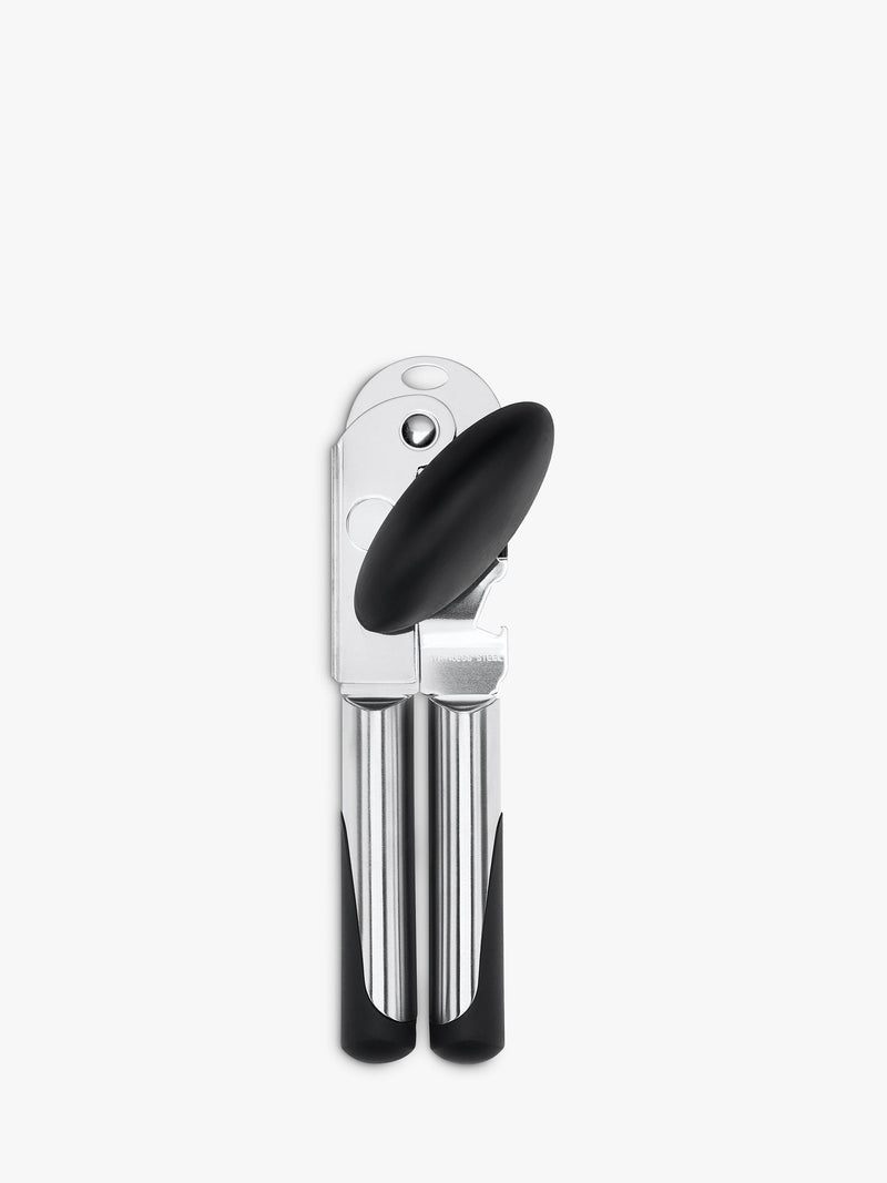 OXO stainless steel can opener with bottle opener, imported from the UK