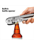 OXO stainless steel can opener with bottle opener, imported from the UK