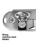 OXO stainless steel can opener with bottle opener, imported from the UK