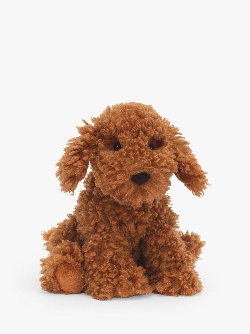 Soft Plush Dog Toy with Suedey Paws and Squishy Tummy