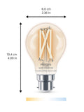 Philips Smart LED C35 B22 tunable white filament bulb 7W - British product