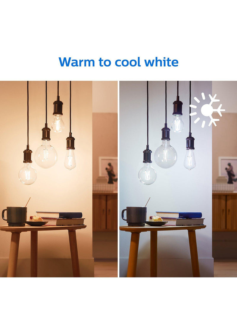 Philips Smart LED C35 B22 tunable white filament bulb 7W - British product