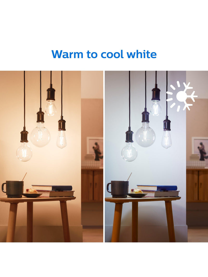 Philips Smart LED C35 B22 tunable white filament bulb 7W - British product