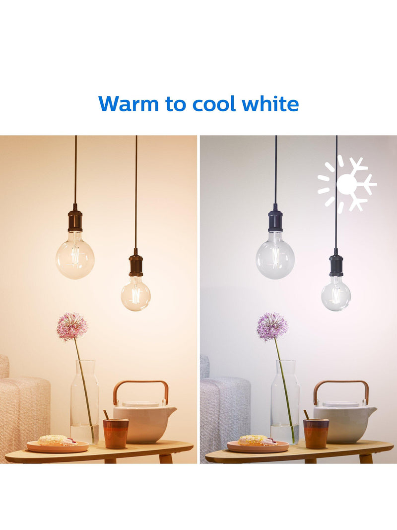 Philips G95 E27 smart LED tunable white bulb (British brand)