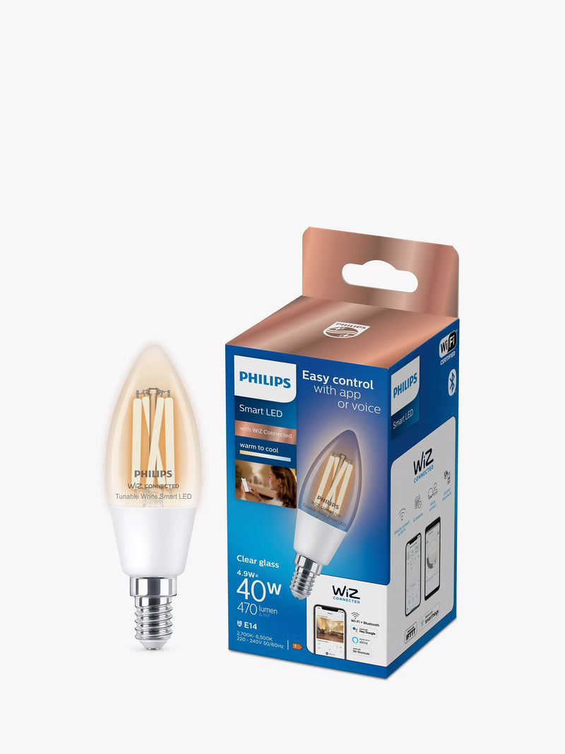 Philips Smart LED Bulb Candle E14 4.9W (British brand)