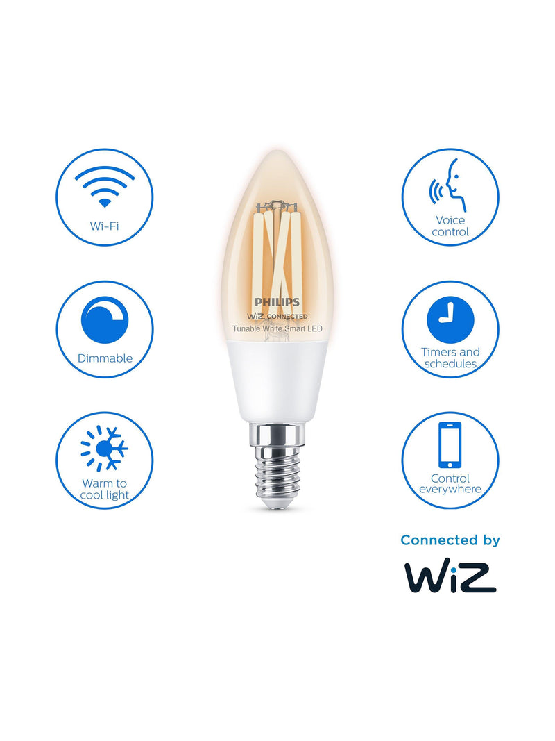 Philips Smart LED Bulb Candle E14 4.9W (British brand)