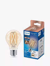 John Lewis Philips Smart LED E27 Tunable White Clear Filament Light Bulb- Buy online at McGrocer