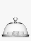 LSA International Vienna glass dome and plate 25cm, imported from the UK