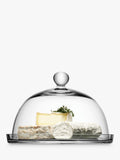 LSA International Vienna glass dome and plate 25cm, imported from the UK