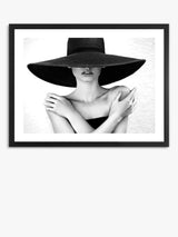 John Lewis Brookpace Lascelles Mystery Lady III Framed Photographic Print, 81 x 66cm, Black/White- Buy online at McGrocer