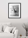 Brookpace Lascelles giraffe chandelier framed print 86x66cm (British brand)
