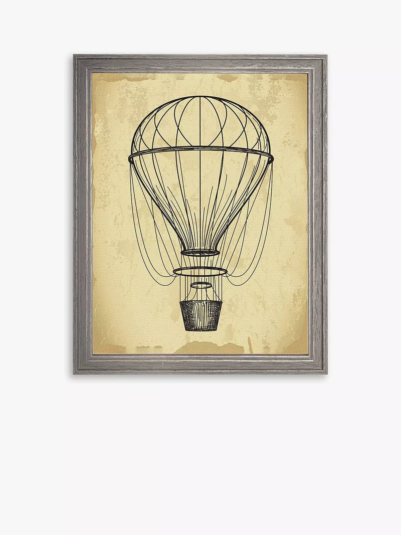 Brookpace Lascelles framed print air balloon 42x36cm (British brand)