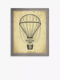 Brookpace Lascelles framed print air balloon 42x36cm (British brand)